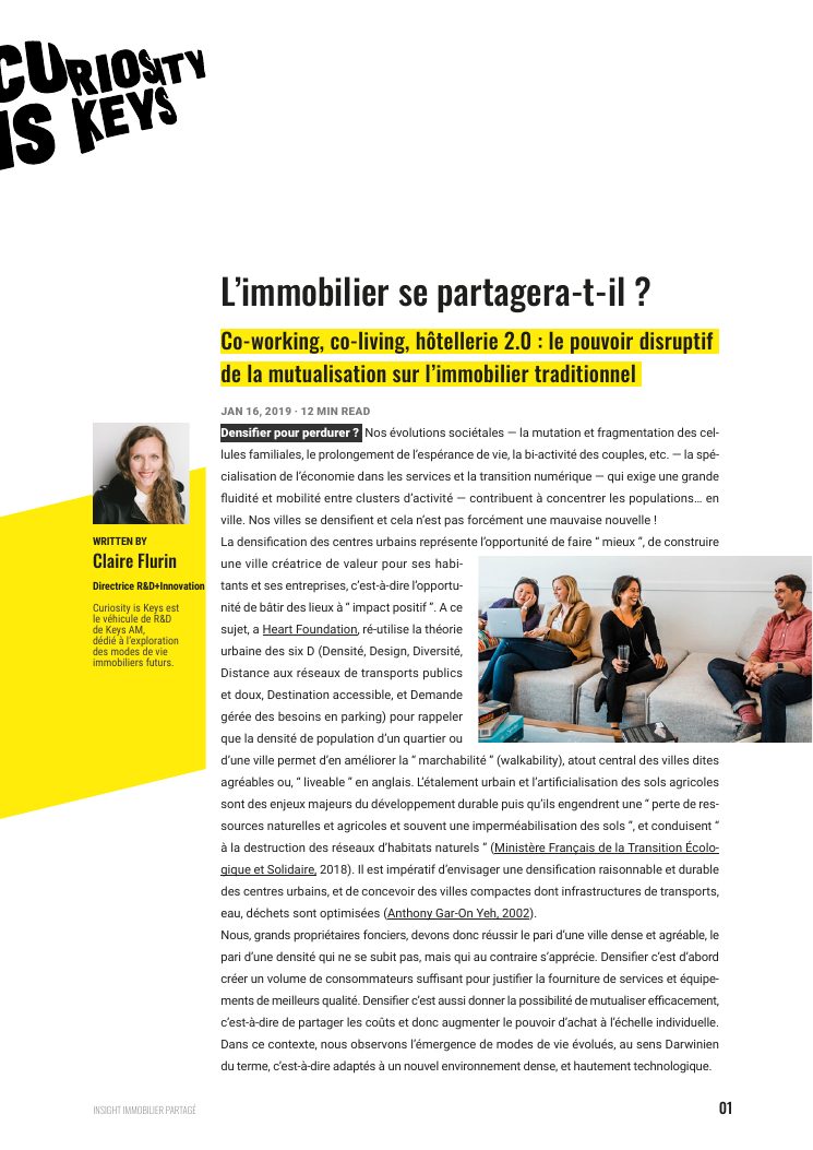 Immobilier partagé